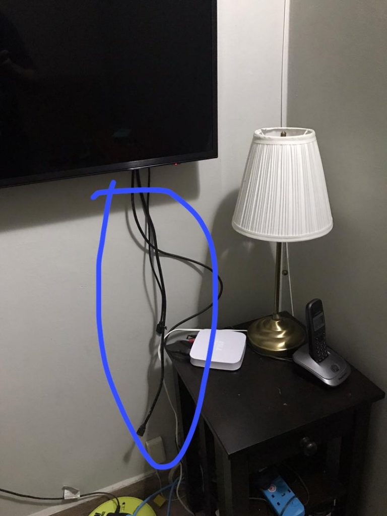 Cheap and Easy Way To Organize Messy Hanging Cables My Awesome Moments