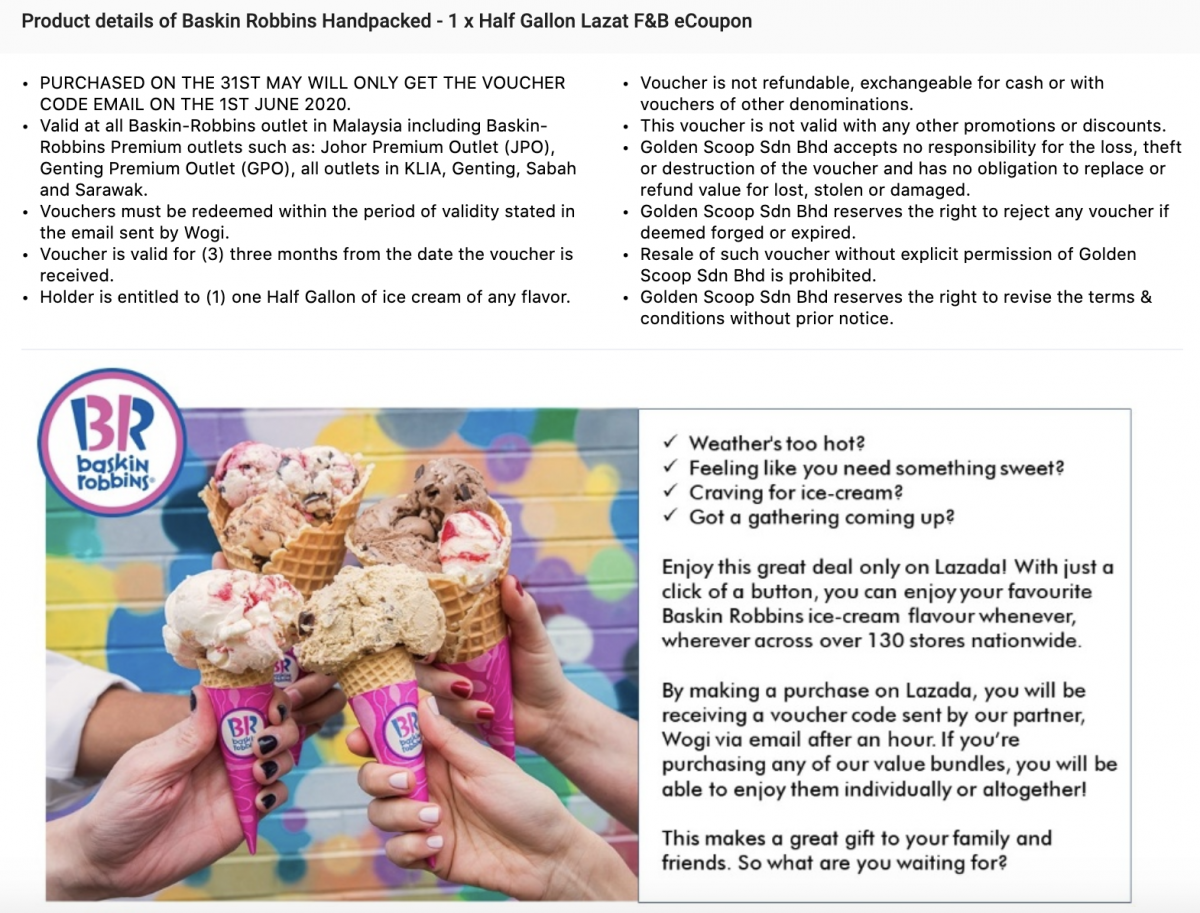 Baskin Robbins at 31 Discount for May 2020 My Awesome Moments