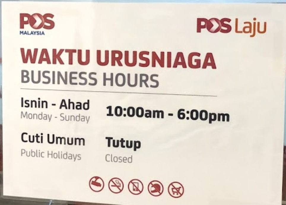 Post Office Tesco Mutiara Damansara Business Hours / Operating Hours