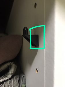 ikea pax wardrobe - shelf supports plug