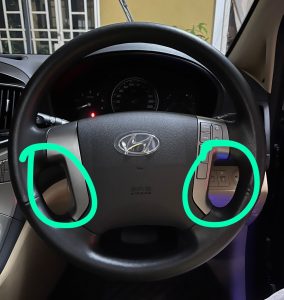 hyundai starex exclusive plus steering - too small to put my lazy hand