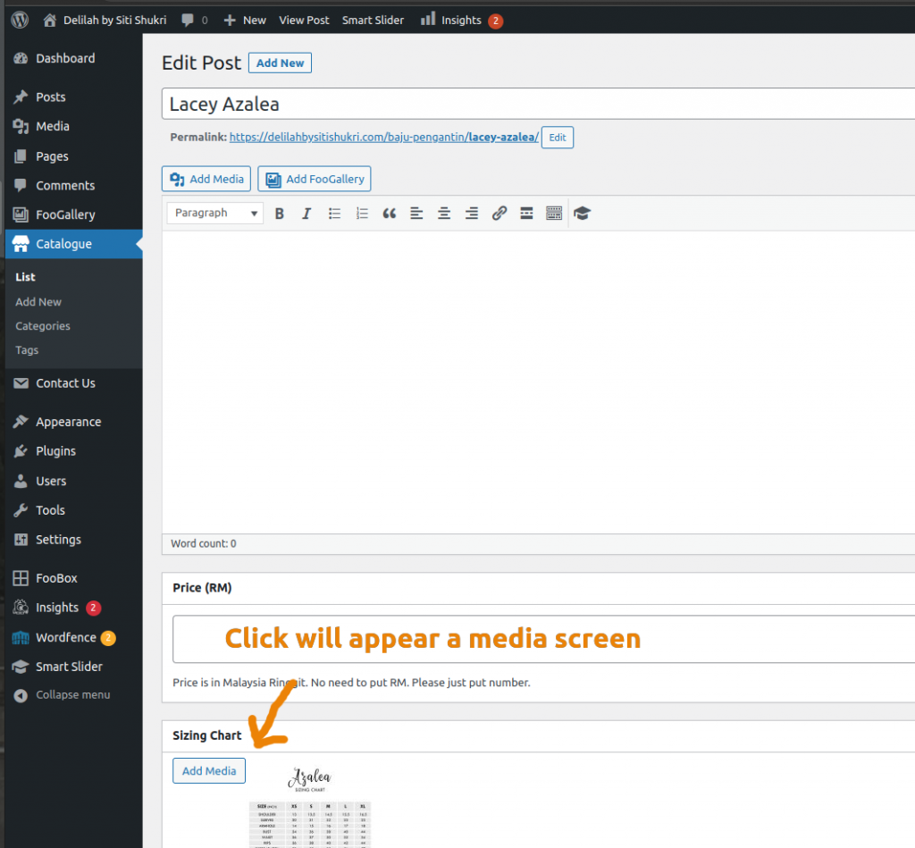 WordPress add wp media - My Awesome Moments