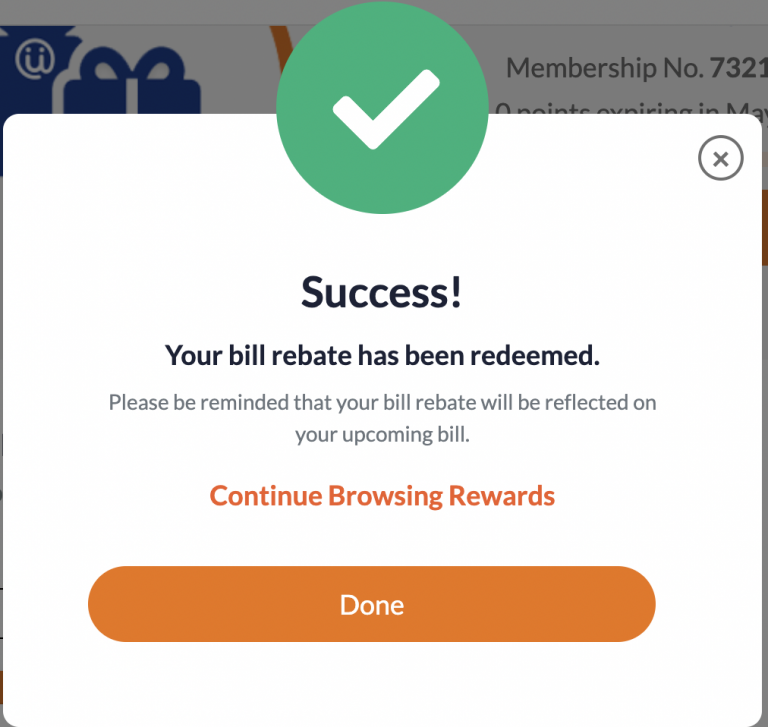 Unifi Rewards Redeem Rebate Unifi Bill Min RM1 and Max RM200 per year