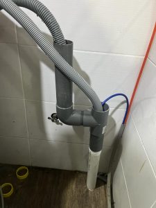 washing machine double drainage pipe