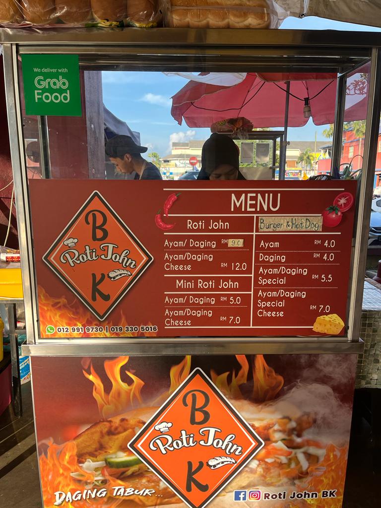 Roti John, Burger & Hotdog di Restoran Mak Uda Bukit Jelutong Shah Alam
