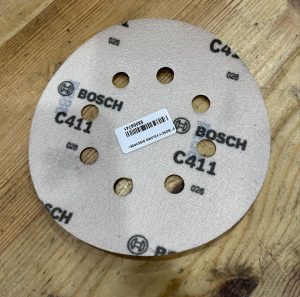 C411 used for sanding the wood