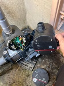 replacing the grundfos water pump controller