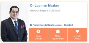dr luqman mazlan general surgery and colorectal hospital pantai
