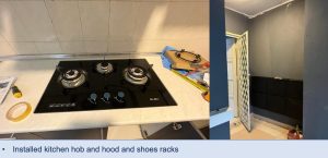 denai alam repair renovation - kitchen hood n hob shoes racks