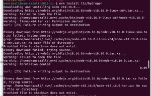 ubuntu 22 - install node v 18