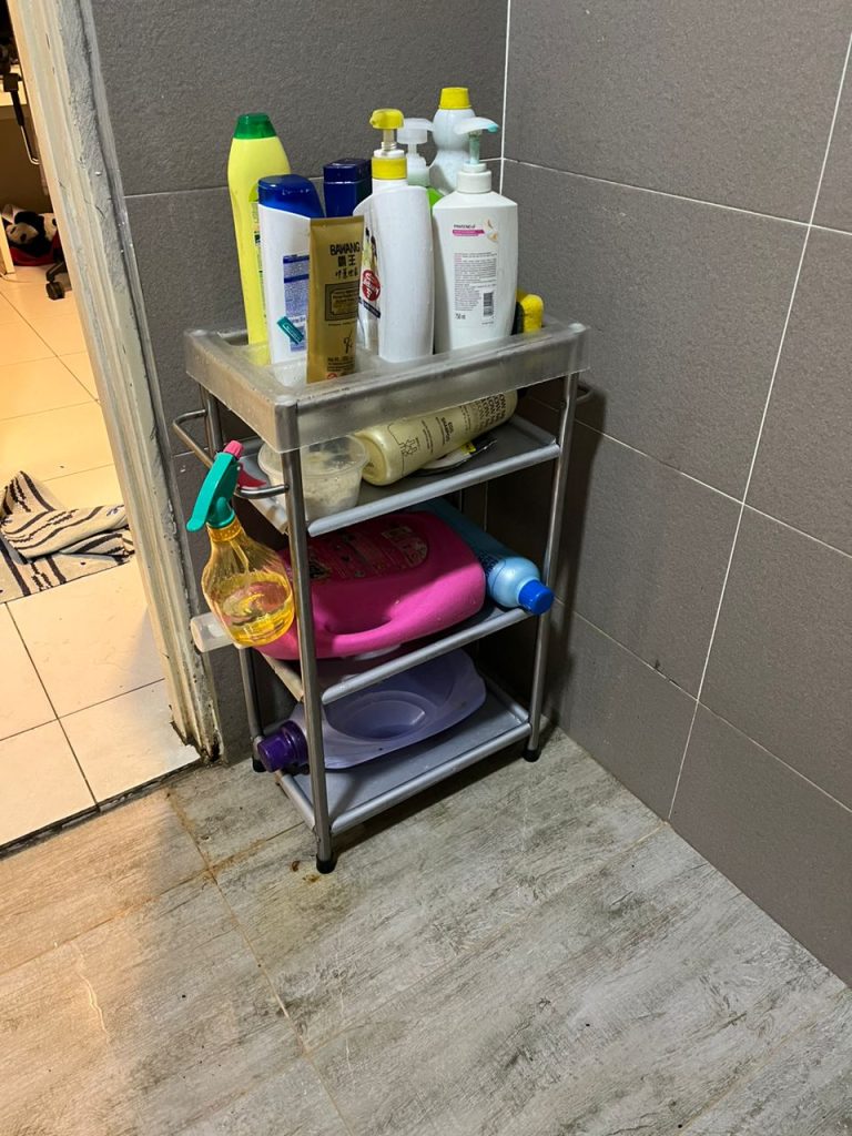 Refurbished rusty IKEA Bathroom Trolley - My Awesome Moments