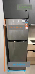 fridge space measurement