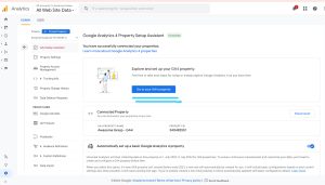 google analytics GA4 tracking code - go to your GA4 property